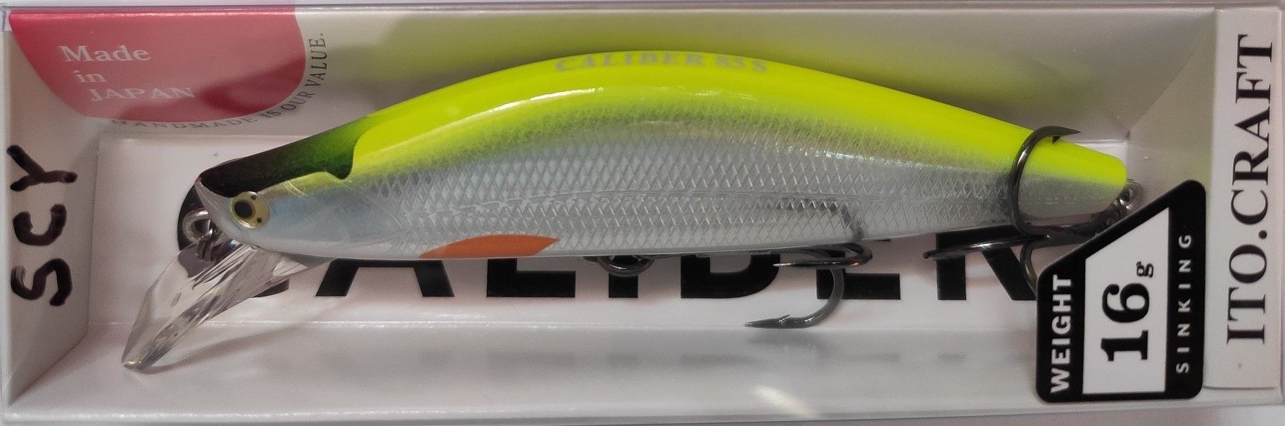 Воблер ITO CRAFT CALIBER 85S FLUORESCENT BACK