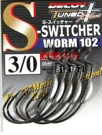 Рыболовный крючок DECOY S-SWITCHER WORM 102