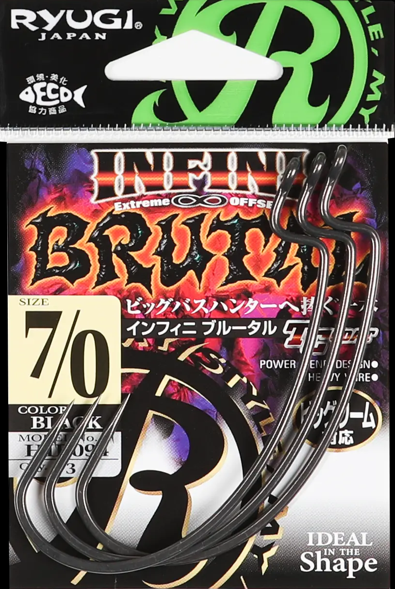 Рыболовный крючок RYUGI INFINI BRUTAL HIB094