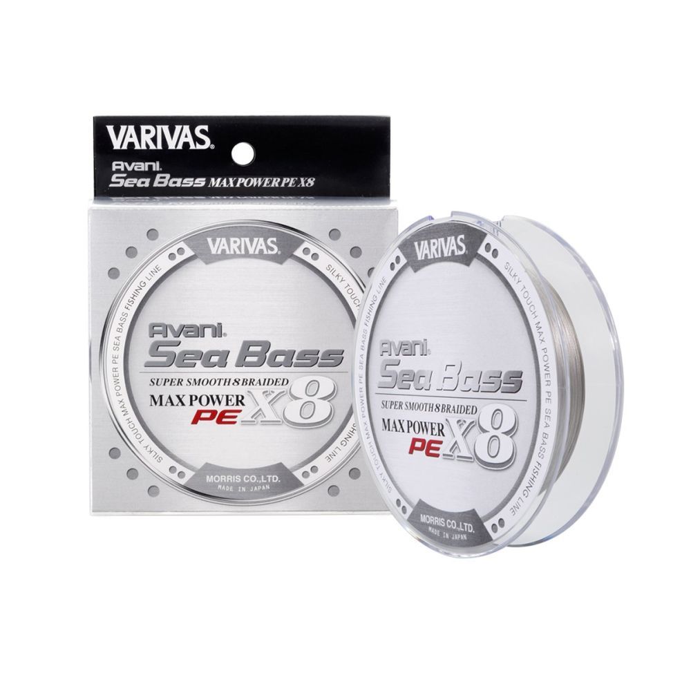 Плетеный шнур VARIVAS AVANI SEABASS SUPER SMOOTH MAX POWER PE X8 (SILVER) 150M