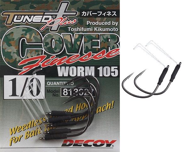 Рыболовный крючок DECOY COVER FINESSE WORM 105