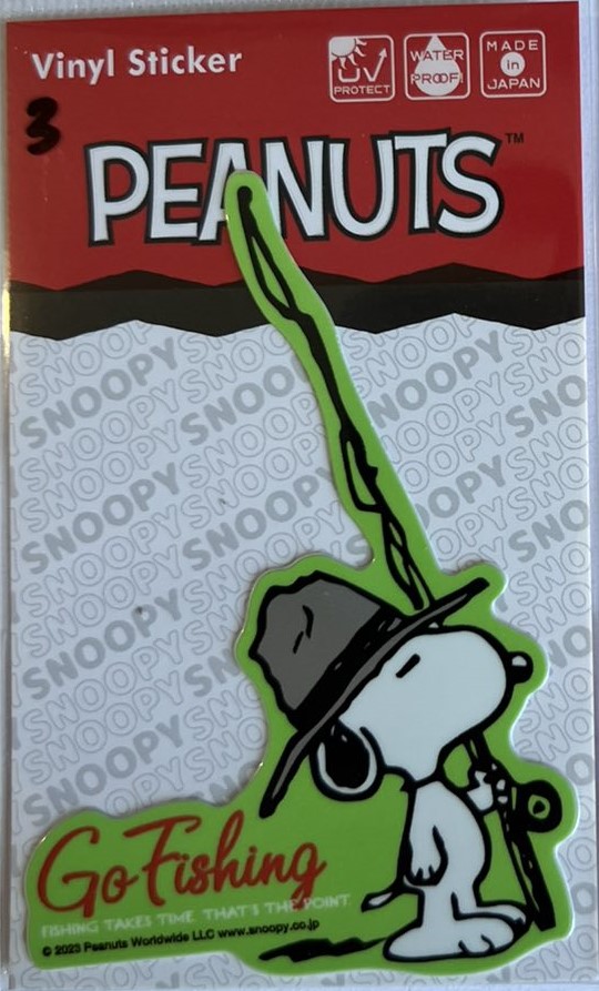 Наклейки PEANUTS SNOOPY FISHING