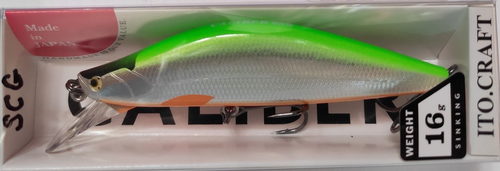 Воблер ITO CRAFT CALIBER 85S FLUORESCENT BACK