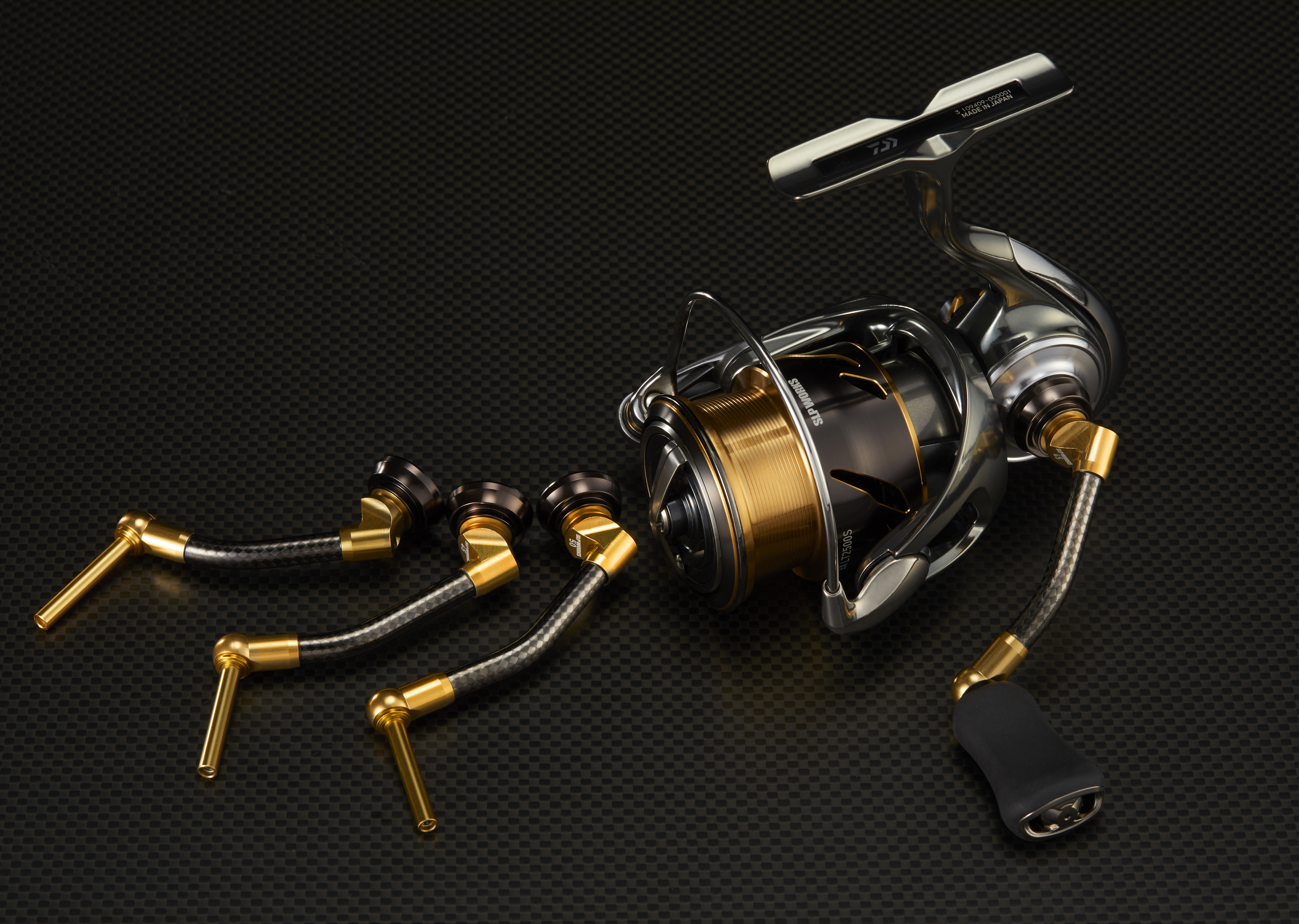 Рукоятка для катушек SLP WORKS CARBON LIGHT HANDLE GOLD