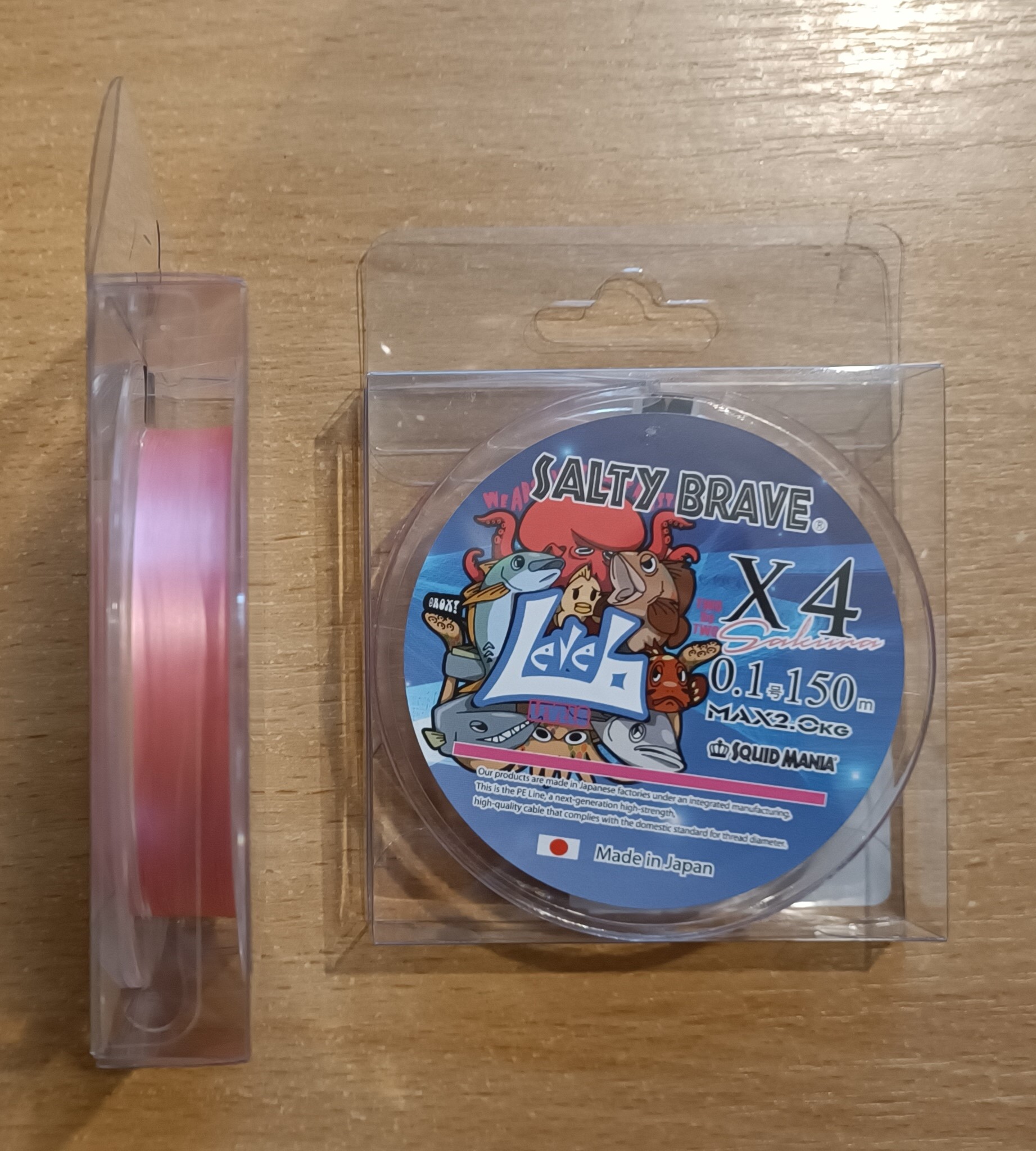 Плетеный шнур SQUID MANIA SALTY BRAVE LEVEL 6 X4 SAKURA 150M