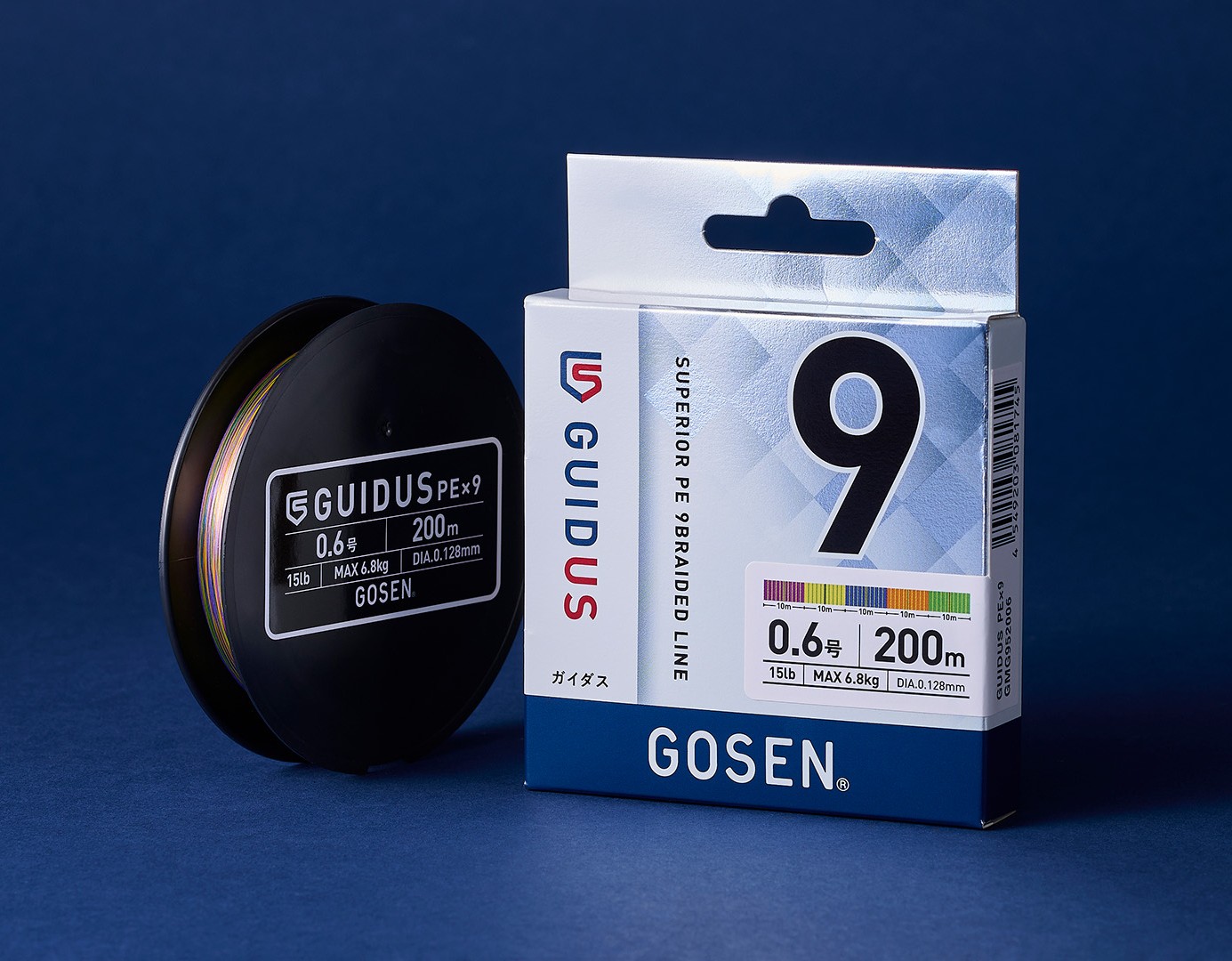 Плетеный шнур GOSEN GUIDUS PEX9 200M MULTICOLOR