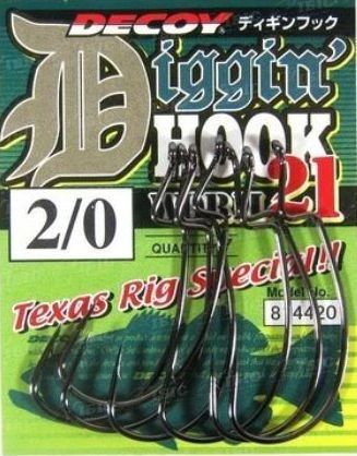 Рыболовный крючок DECOY DIGGING HOOK WORM 21