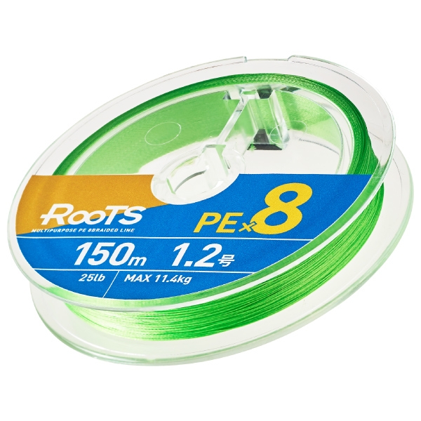Плетеный шнур GOSEN ROOTS PE X8 200M LIGHT GREEN