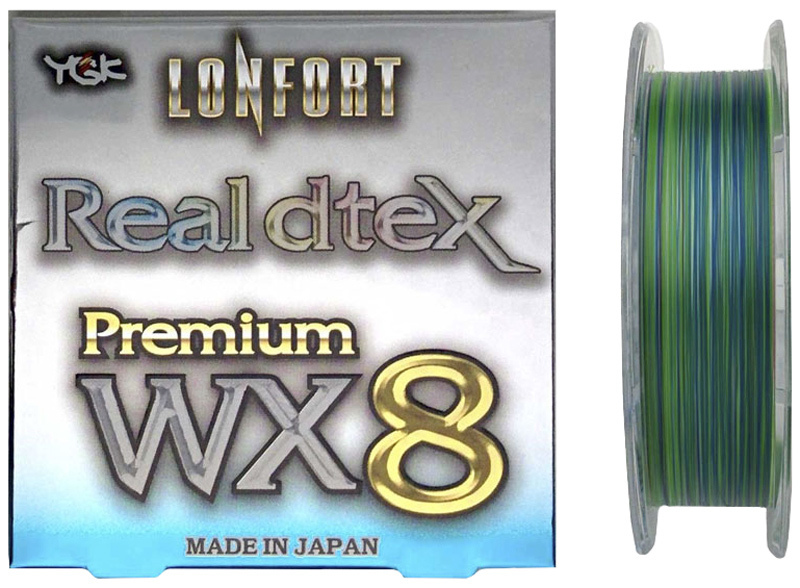 Плетеный шнур YGK LONFORT REAL DTEX PREMIUM WX8 150M