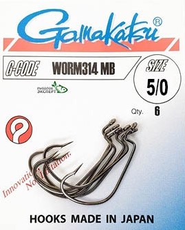 Рыболовный крючок GAMAKATSU WORM 314 MB