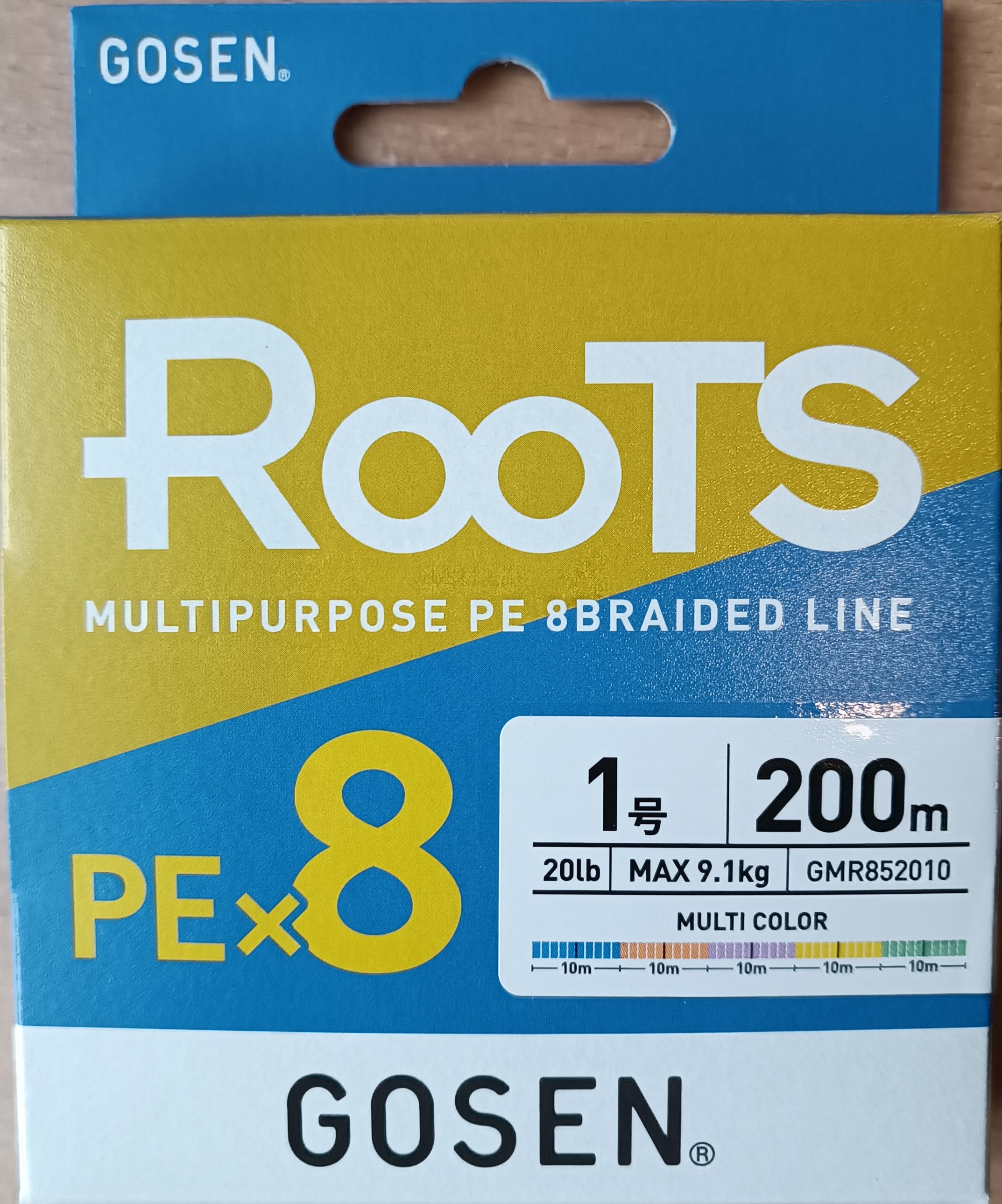 Плетеный шнур GOSEN ROOTS PE X8 200M MULTICOLOR